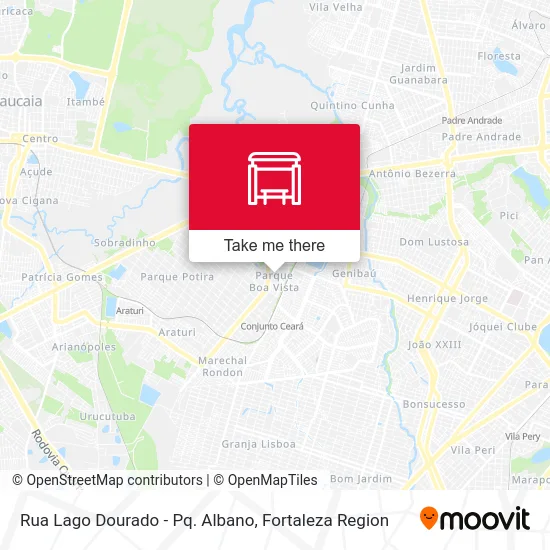 Rua Lago Dourado - Pq. Albano map