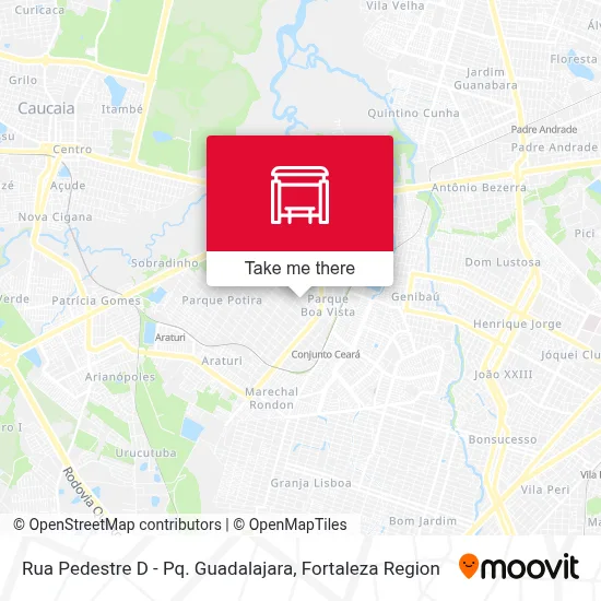Rua Pedestre D - Pq. Guadalajara map