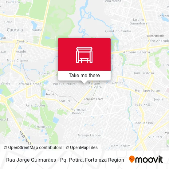 Rua Jorge Guimarães - Pq. Potira map