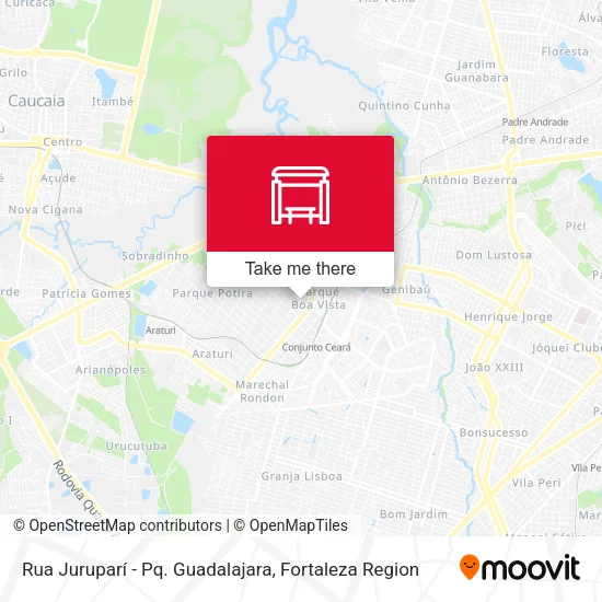 Rua Juruparí - Pq. Guadalajara map