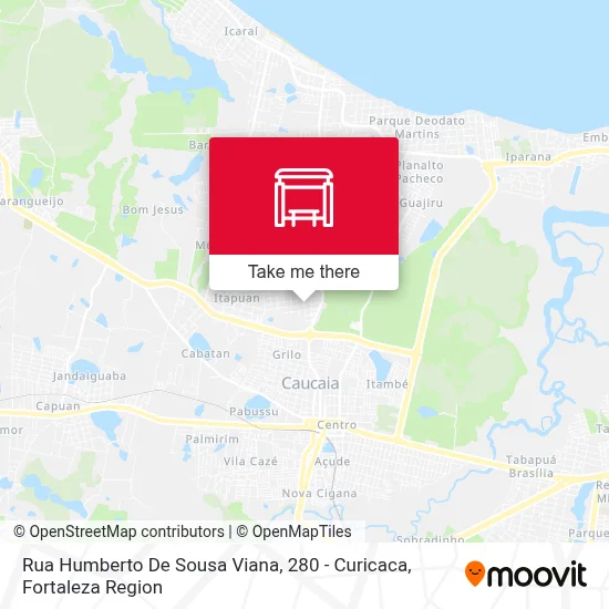 Rua Humberto De Sousa Viana, 280 - Curicaca map