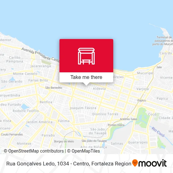 Rua Gonçalves Ledo, 1034 - Centro map