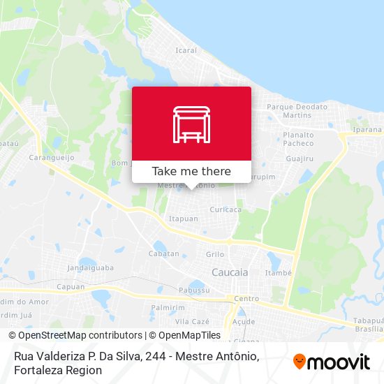 Rua Valderiza P. Da Silva, 244 - Mestre Antônio map