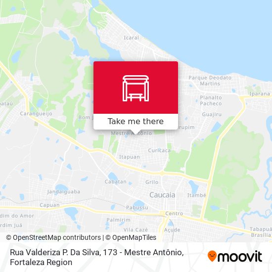 Rua Valderiza P. Da Silva, 173 - Mestre Antônio map