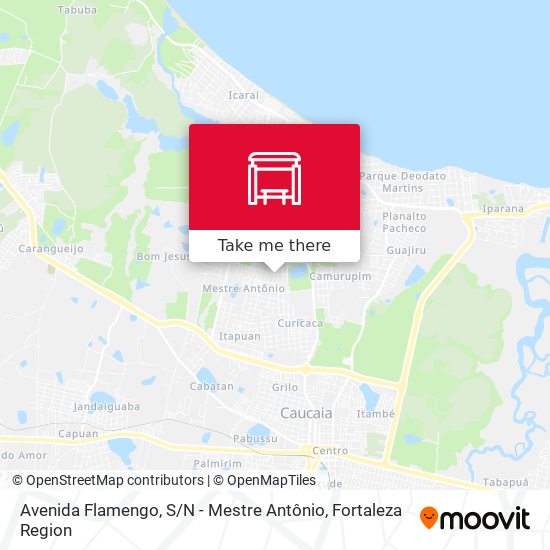 Mapa Avenida Flamengo, S / N - Mestre Antônio