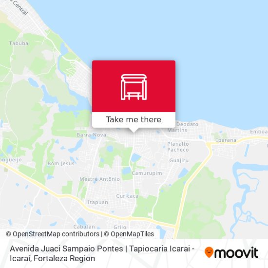 Avenida Juaci Sampaio Pontes | Tapiocaria Icarai - Icaraí map