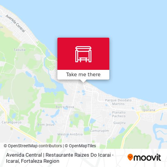 Avenida Central | Restaurante Raizes Do Icarai - Icaraí map