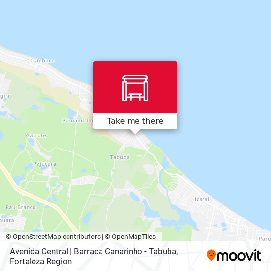 Avenida Central | Barraca Canarinho - Tabuba map