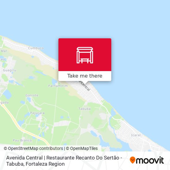 Avenida Central | Restaurante Recanto Do Sertão - Tabuba map