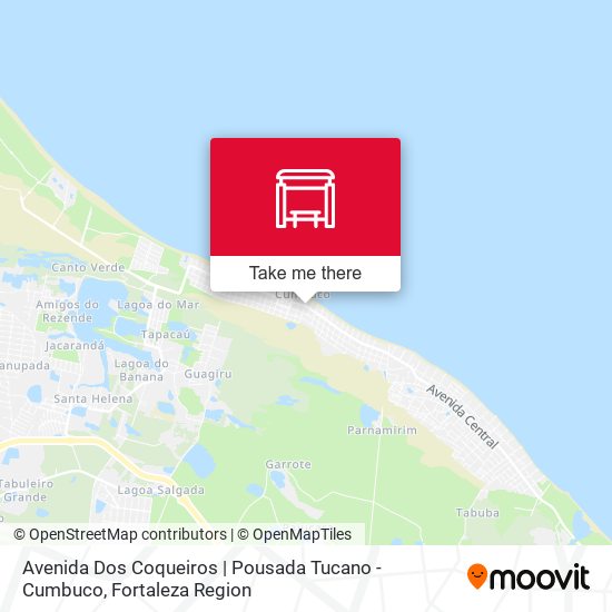 Avenida Dos Coqueiros | Pousada Tucano - Cumbuco map