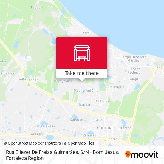 Rua Eliezer De Freias Guimarães, S / N - Bom Jesus map