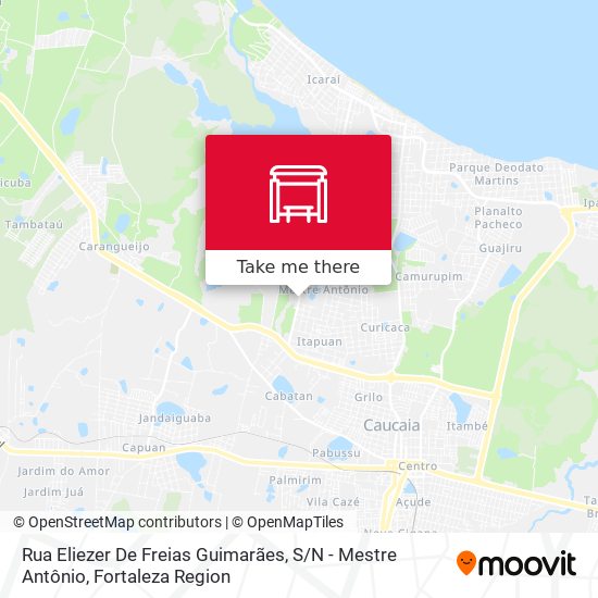 Rua Eliezer De Freias Guimarães, S / N - Mestre Antônio map