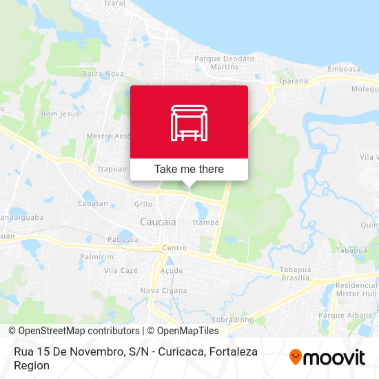 Rua 15 De Novembro, S / N - Curicaca map