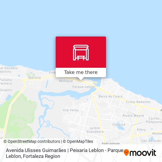 Avenida Ulisses Guimarães | Peixaria Leblon - Parque Leblon map
