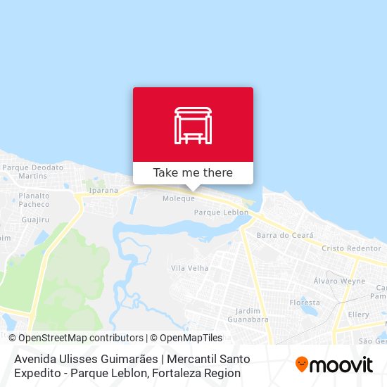 Avenida Ulisses Guimarães | Mercantil Santo Expedito - Parque Leblon map