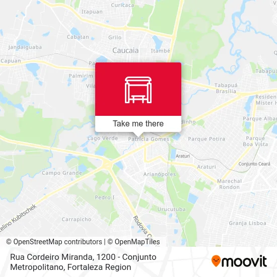 Rua Cordeiro Miranda, 1200  - Conjunto Metropolitano map