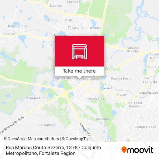 Rua Marcos Couto Bezerra, 1378 - Conjunto Metropolitano map