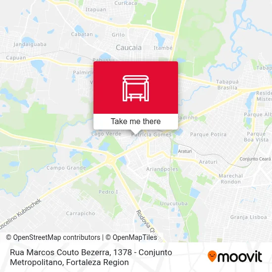 Rua Marcos Couto Bezerra, 1378 - Conjunto Metropolitano map
