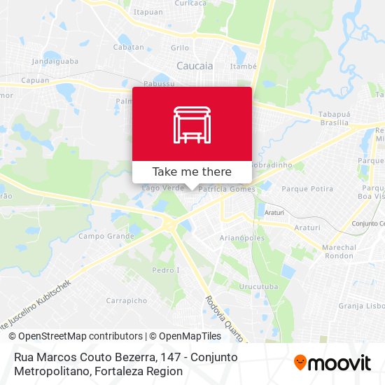 Rua Marcos Couto Bezerra, 147 - Conjunto Metropolitano map