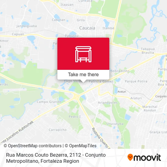Rua Marcos Couto Bezerra, 2112 - Conjunto Metropolitano map