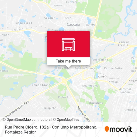 Rua Padre Cicero, 182a - Conjunto Metropolitano map