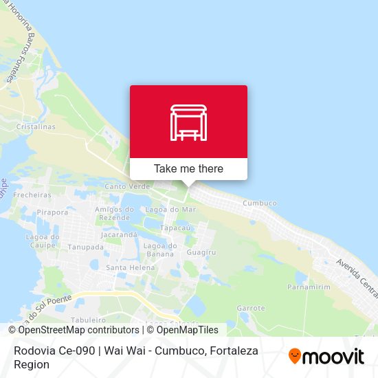Rodovia Ce-090 | Wai Wai - Cumbuco map