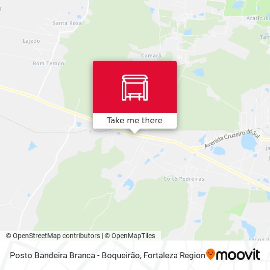 Posto Bandeira Branca - Boqueirão map