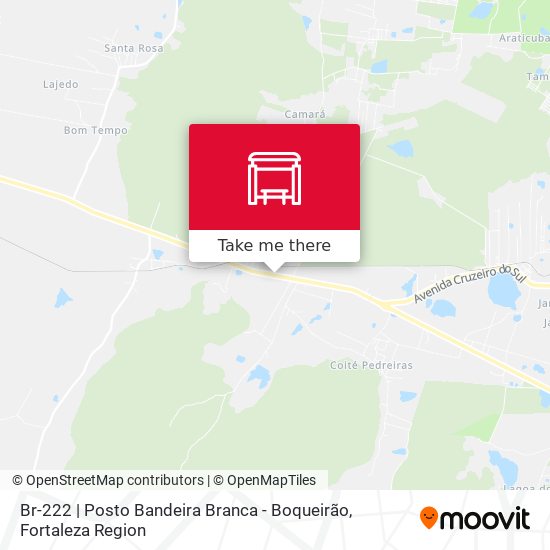 Br-222 | Posto Bandeira Branca - Boqueirão map
