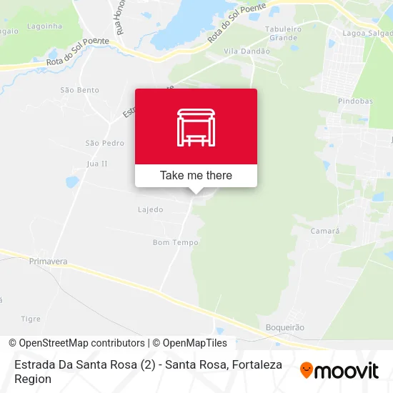 Estrada Da Santa Rosa (2) - Santa Rosa map