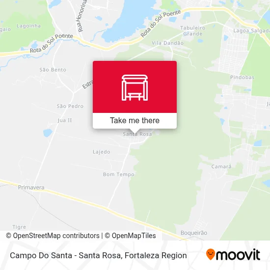 Campo Do Santa - Santa Rosa map