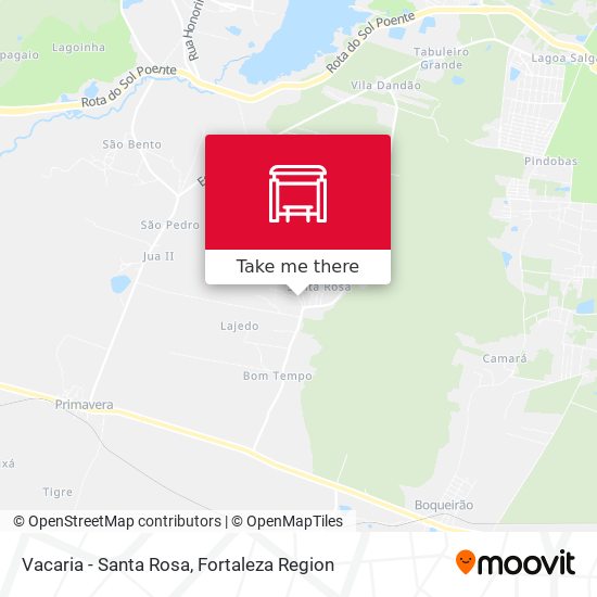 Vacaria - Santa Rosa map