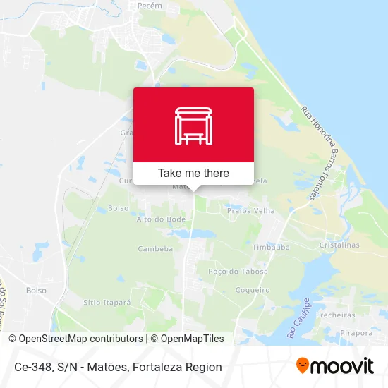 Ce-348, S/N - Matões map