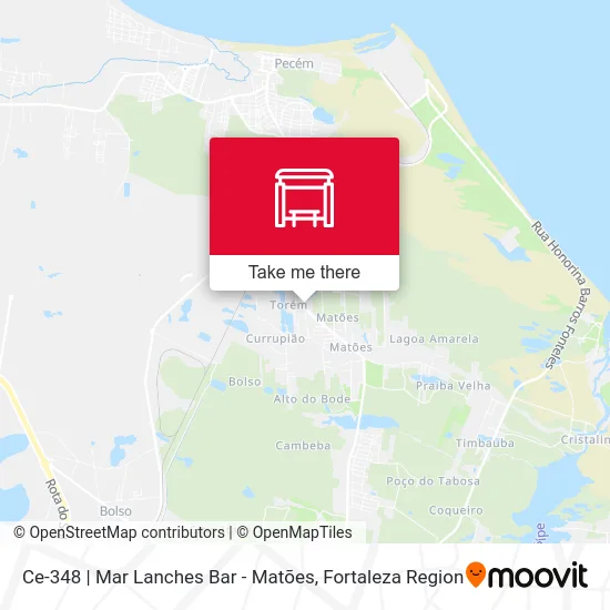 Ce-348 | Mar Lanches Bar - Matões map