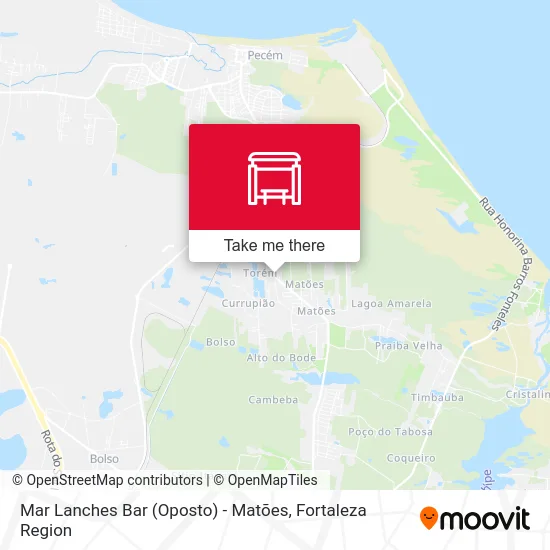 Mar Lanches Bar (Oposto) - Matões map