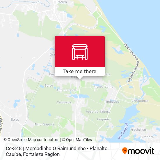 Ce-348 | Mercadinho O Raimundinho - Planalto Cauípe map