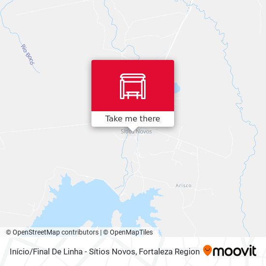 Início / Final De Linha - Sítios Novos map