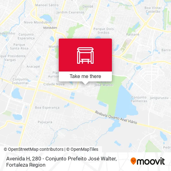 Avenida H, 280 - Conjunto Prefeito José Walter map