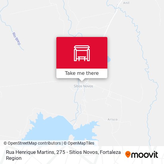 Mapa Rua Henrique Martins, 275 - Sítios Novos