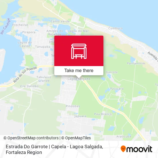 Mapa Estrada Do Garrote | Capela - Lagoa Salgada