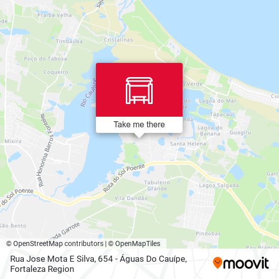 Rua Jose Mota E Silva, 654 - Águas Do Cauípe map