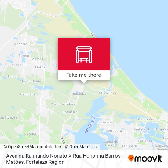 Avenida Raimundo Nonato X Rua Honorina Barros - Matões map