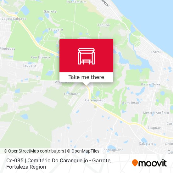 Ce-085 | Cemitério Do Carangueijo - Garrote map