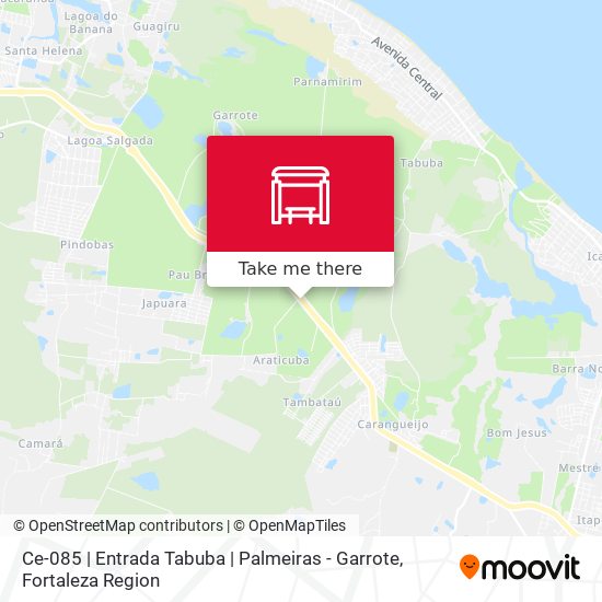 Ce-085 | Entrada Tabuba | Palmeiras - Garrote map