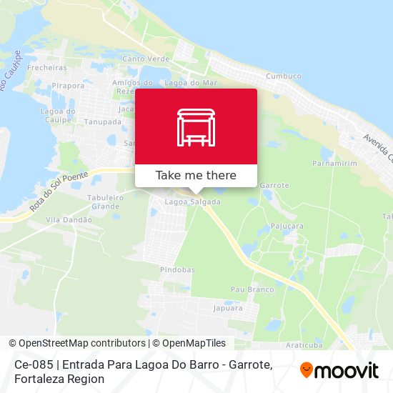 Ce-085 | Entrada Para Lagoa Do Barro - Garrote map