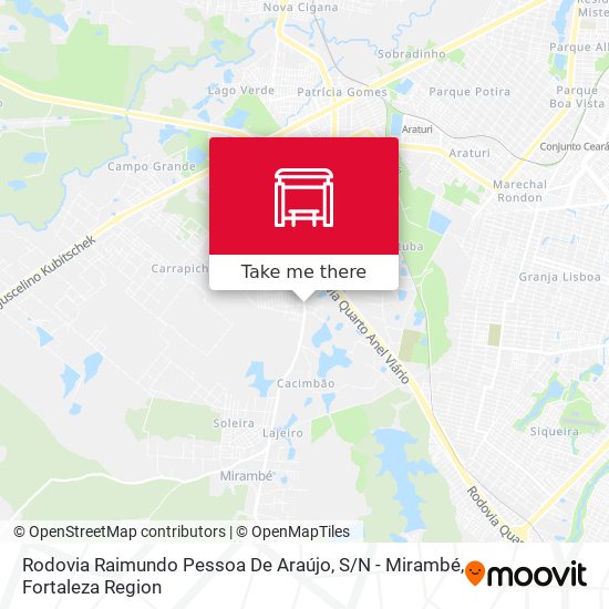 Rodovia Raimundo Pessoa De Araújo, S / N - Mirambé map