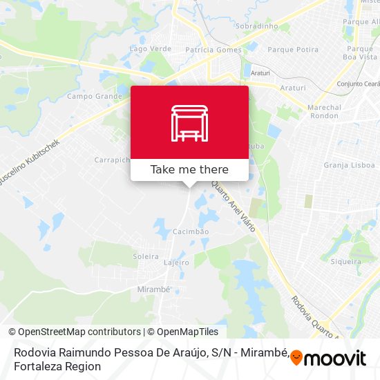 Rodovia Raimundo Pessoa De Araújo, S / N - Mirambé map