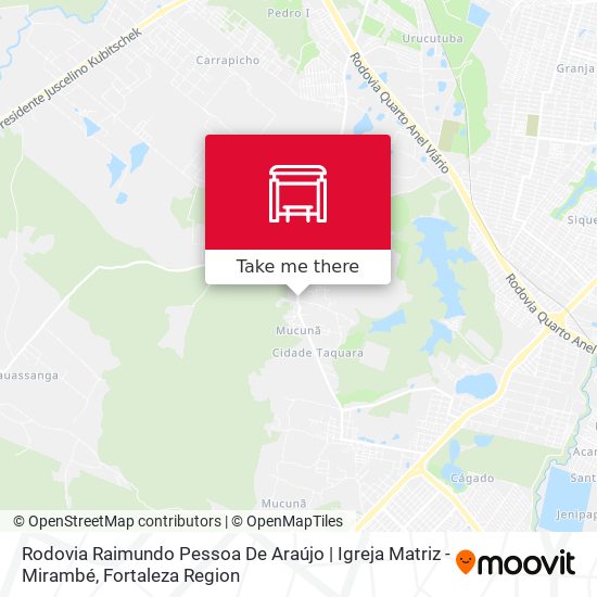 Rodovia Raimundo Pessoa De Araújo | Igreja Matriz - Mirambé map