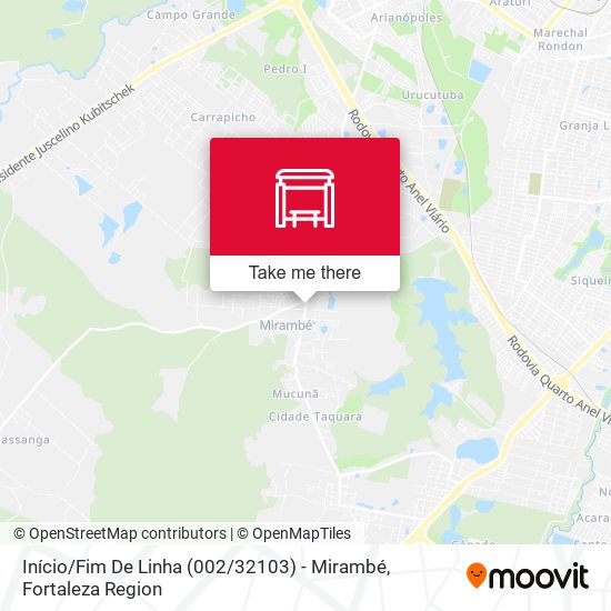 Início / Fim De Linha (002 / 32103) - Mirambé map