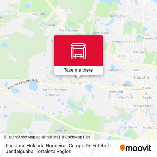 Rua José Holanda Nogueira | Campo De Futebol - Jandaiguaba map