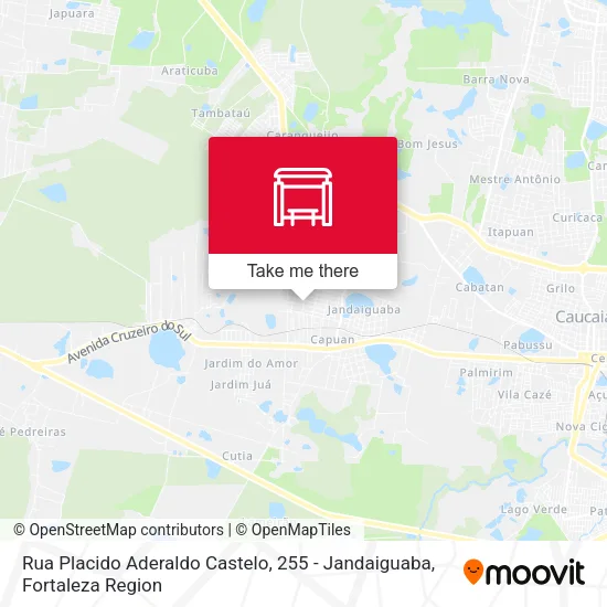 Rua Placido Aderaldo Castelo, 255 - Jandaiguaba map